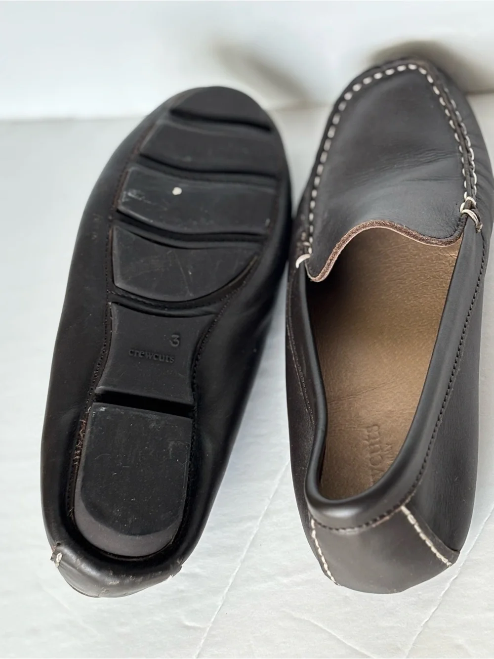 Crewcuts leather slip